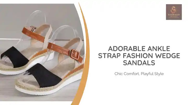Adorable Ankle Strap Fashion Wedge Sandals