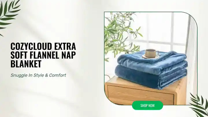 CozyCloud Extra Soft Flannel Nap Blanket