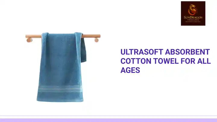 UltraSoft Absorbent Cotton Towel for All Ages