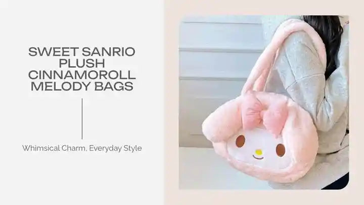 Sweet Sanrio Plush Cinnamoroll Melody Bags