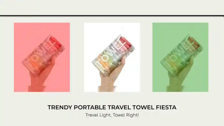 Trendy Portable Travel Towel Fiesta