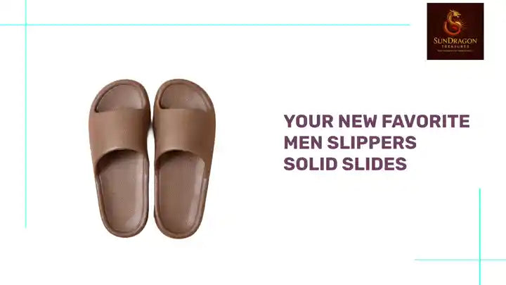 Your New Favorite Men Slippers Solid Slides