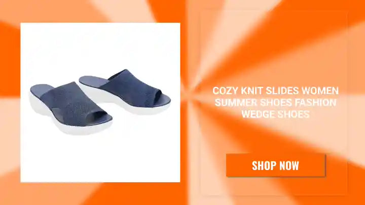 Cozy Knit Slides Women Summer Shoes Fashion Wedge Shoes