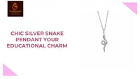 Chic Silver Snake Pendant your Educational Charm by@Outfy