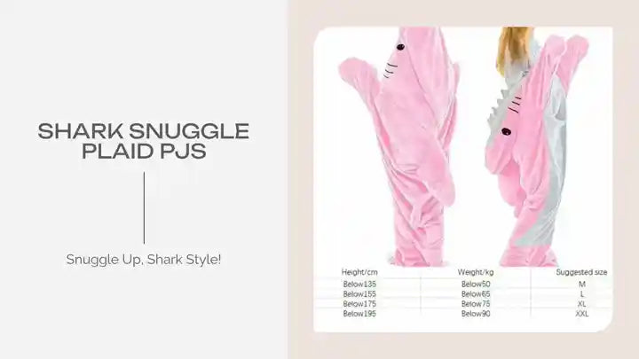 Shark Snuggle Plaid PJs