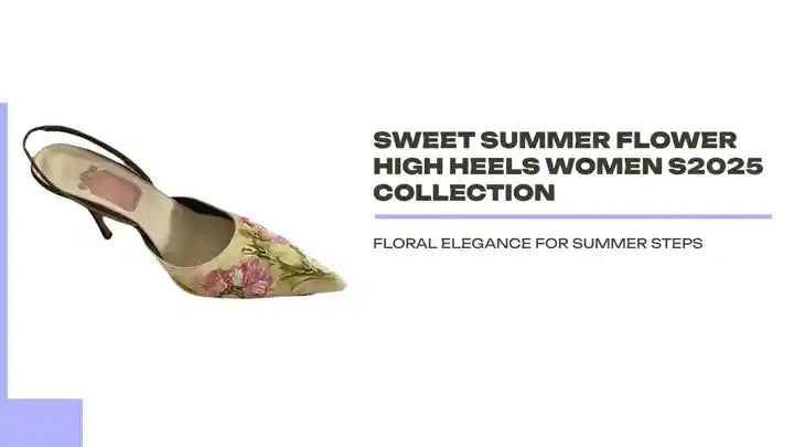 Sweet Summer Flower High Heels Women S2025 Collection