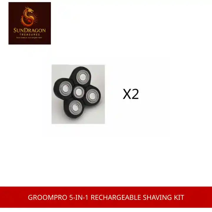 GroomPro 5-in-1 Rechargeable Shaving Kit