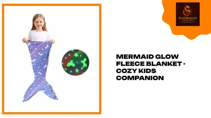 Mermaid Glow Fleece Blanket - Cozy Kids Companion