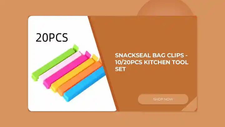 SnackSeal Bag Clips - 10/20Pcs Kitchen Tool Set