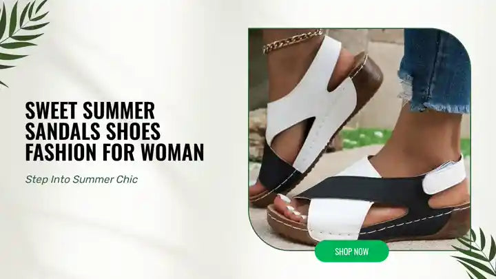 Sweet Summer Sandals Shoes Fashion for Woman
