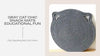 Gray Cat Chic Snack Mats Educational Fun by@Outfy