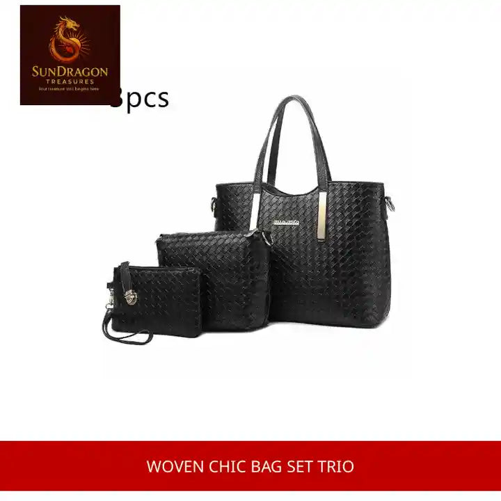 Woven Chic Bag Set Trio