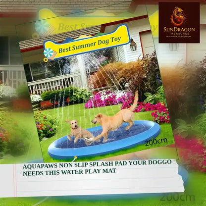 Aquapaws Non Slip Splash Pad Your Doggo Needs This Water Play Mat by@Outfy