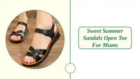 Sweet Summer Sandals Open Toe for Mums by@Outfy