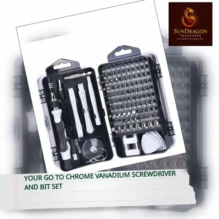 Your Go To Chrome Vanadium Screwdriver and Bit Set