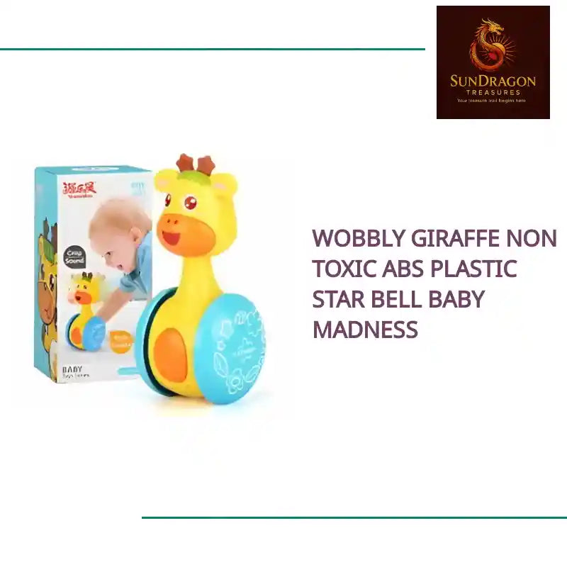 Wobbly Giraffe Non Toxic ABS Plastic Star Bell Baby Madness by@Outfy
