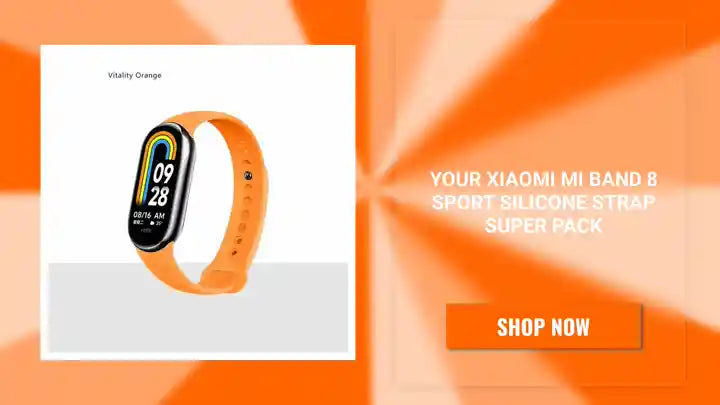 Your Xiaomi Mi Band 8 Sport Silicone Strap Super Pack