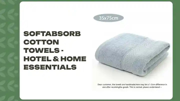 SoftAbsorb Cotton Towels - Hotel & Home Essentials