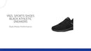 Yrzl Sports Shoes Black Athletic Sneakers by@Outfy