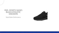 Yrzl Sports Shoes Black Athletic Sneakers by@Outfy