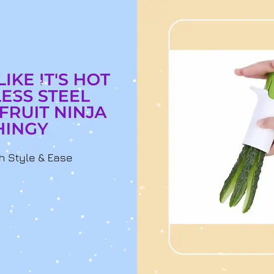 Chop It Like It&#039;s Hot Stainless Steel Blades Fruit Ninja Thingy by@Outfy