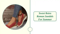 Sweet Retro Roman Sandals for Summer by@Outfy