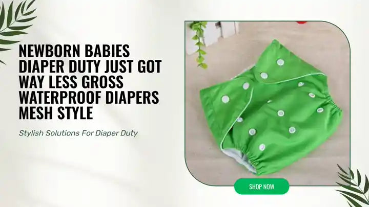 Newborn Babies Diaper Duty Just Got Way Less Gross Waterproof Diapers mesh style