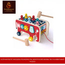 Elephantastic Wooden Pounding Pal Montessori Animal Bus number maze puzzle by@Outfy