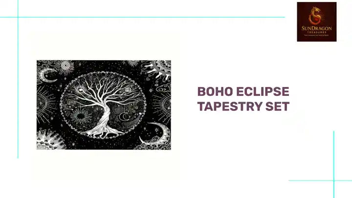 Boho Eclipse Tapestry Set