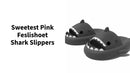Sweetest Pink Feslishoet Shark Slippers by@Outfy