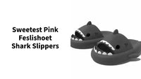 Sweetest Pink Feslishoet Shark Slippers by@Outfy