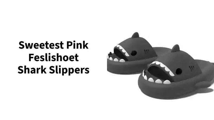 Sweetest Pink Feslishoet Shark Slippers
