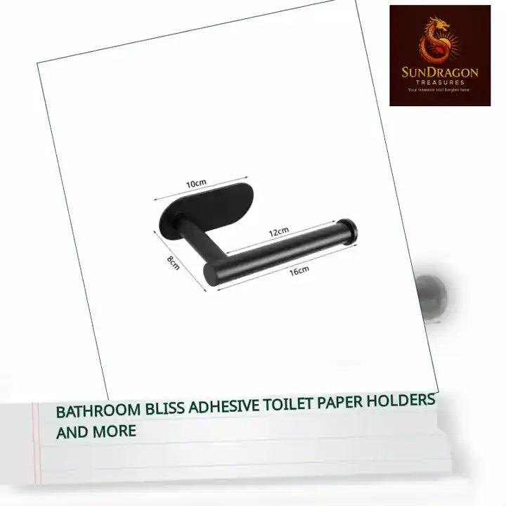 Bathroom Bliss Adhesive Toilet Paper Holders And More