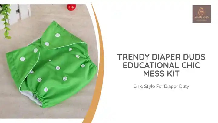 Trendy Diaper Duds Educational Chic Mess Kit