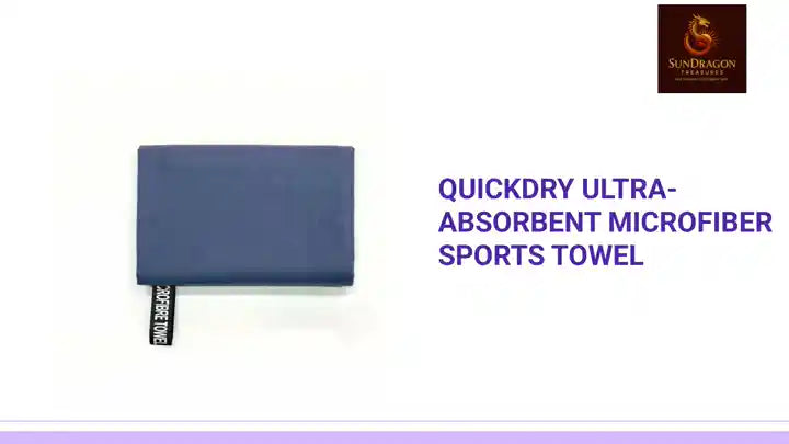 QuickDry Ultra-Absorbent Microfiber Sports Towel