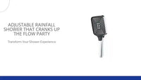 Adjustable Rainfall Shower That Cranks Up The Flow Party by@Outfy