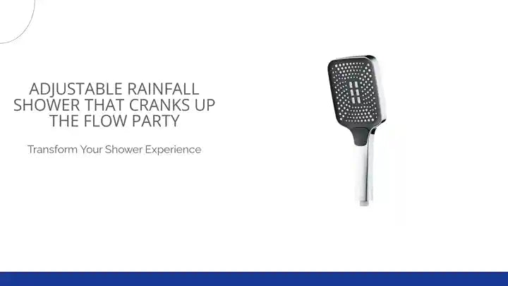 Adjustable Rainfall Shower That Cranks Up The Flow Party