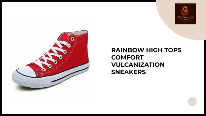 Rainbow High Tops Comfort Vulcanization Sneakers