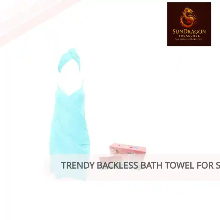 Trendy Backless Bath Towel for Swirl and Sassy Hair Days