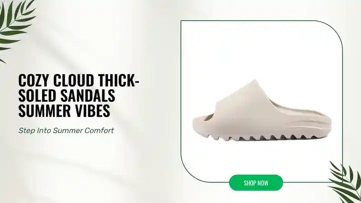 Cozy Cloud Thick-Soled Sandals Summer Vibes