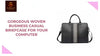 Gorgeous Woven Business Casual Briefcase for Your Computer by@Outfy
