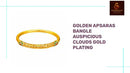 Golden Apsaras Bangle Auspicious Clouds Gold Plating by@Outfy