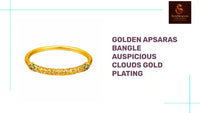 Golden Apsaras Bangle Auspicious Clouds Gold Plating by@Outfy