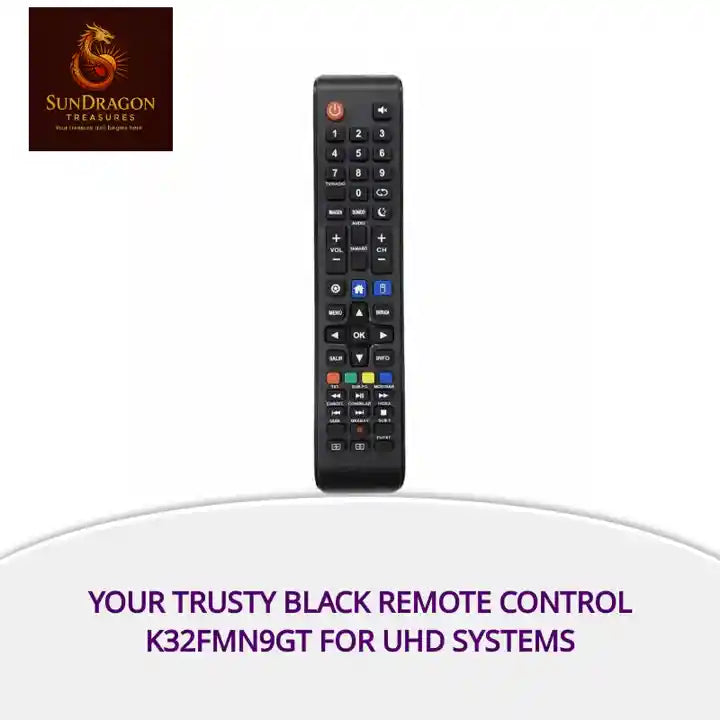 Your Trusty Black Remote Control K32fmn9gt for UHD Systems