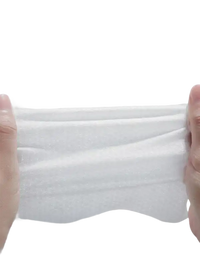 Soft, skin-friendly wipe.