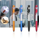 4 IN 1 Multifunction Touch Pen Ballpoint Pens with LED Light Folding Stand for Phone Holder Night Reading Stationery