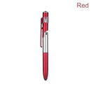 4 IN 1 Multifunction Touch Pen Ballpoint Pens with LED Light Folding Stand for Phone Holder Night Reading Stationery