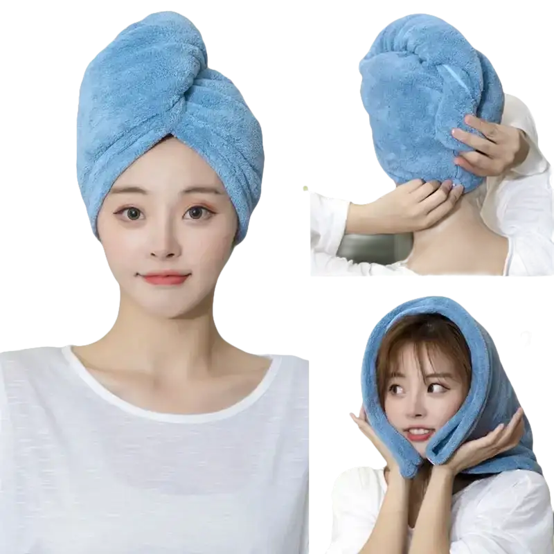QuickDry Hair Towel & Cap