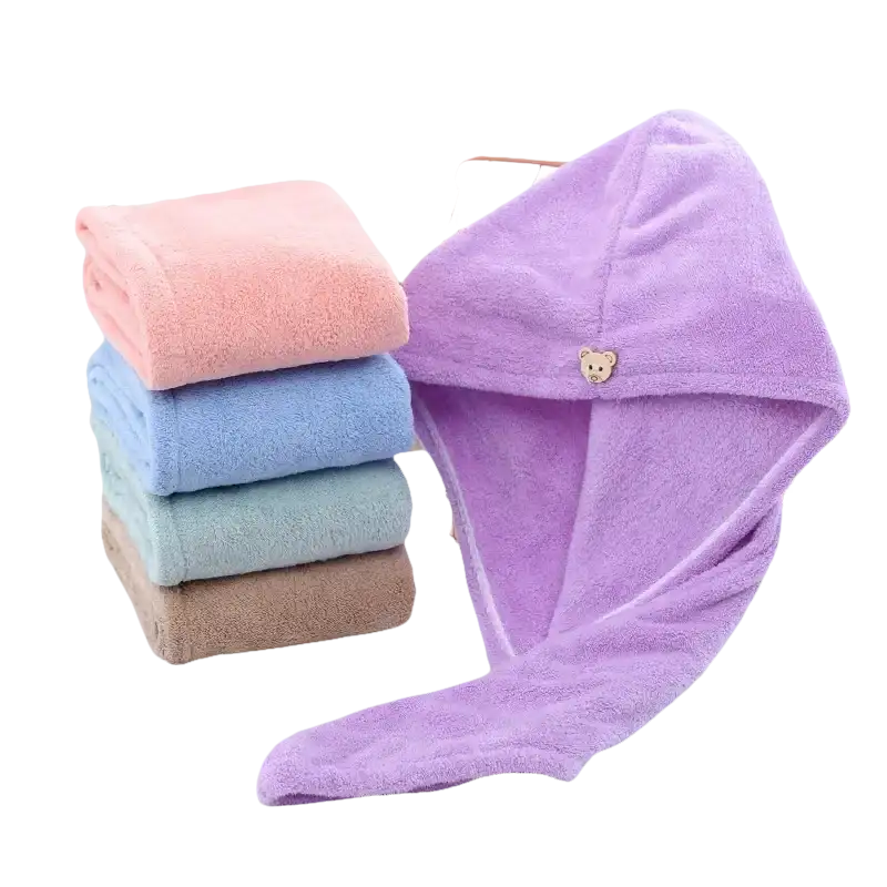 QuickDry Hair Towel & Cap