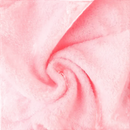 Swirled pink plush fabric.
